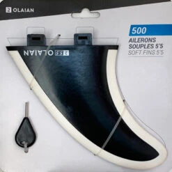 2 Ailerons 5"5 à Bords Souples Pour Twin Fish . -Kitesurf Boutique 2 ailerons 55 a bords souples pour twin fish 2