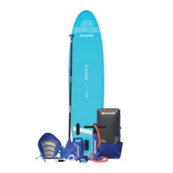 AQUAPLANET Kit De Planche à Pagaie Gonflable Pour Kayak - Rockit, Bleu -Kitesurf Boutique aquaplanet kit de planche a pagaie gonflable pour kayak rockit bleu 2