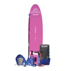 AQUAPLANET Kit De Planche à Pagaie Gonflable Pour Kayak - Rockit, Rose -Kitesurf Boutique aquaplanet kit de planche a pagaie gonflable pour kayak rockit rose 2