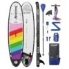 AQUAPLANET Kit Paddle Gonflable - Max Arc-en-ciel -Kitesurf Boutique aquaplanet kit paddle gonflable max arc en ciel