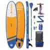 AQUAPLANET Kit Paddle Gonflable - Max Orange -Kitesurf Boutique aquaplanet kit paddle gonflable max orange