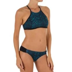 Bas De Maillot De Bain De Surf Femme Plissée Côté NIKI SHIBO BLEU -Kitesurf Boutique bas de maillot de bain de surf femme plissee cote niki shibo bleu 4