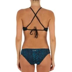 Bas De Maillot De Bain De Surf Femme Plissée Côté NIKI SHIBO BLEU -Kitesurf Boutique bas de maillot de bain de surf femme plissee cote niki shibo bleu 5