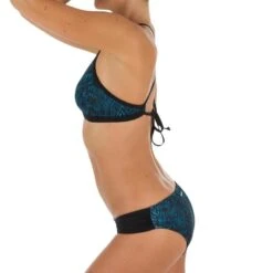 Bas De Maillot De Bain De Surf Femme Plissée Côté NIKI SHIBO BLEU -Kitesurf Boutique bas de maillot de bain de surf femme plissee cote niki shibo bleu 6