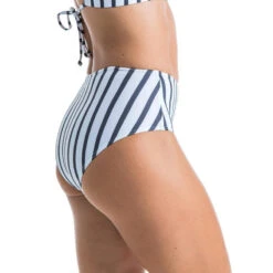 Bas De Maillot De Bain De Surf Femme Taille Haute ROMI MARIN BLANC GRIS FONCE 15 Bas De Maillot De Bain De Surf Femme Taille Haute ROMI MARIN BLANC GRIS FONCE -Kitesurf Boutique bas de maillot de bain de surf femme taille haute romi marin blanc gris fonce 3