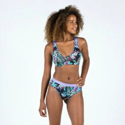 Bas De Maillot De Bain Fille - 900 Buddy Violet Turquoise -Kitesurf Boutique bas de maillot de bain fille 900 buddy violet turquoise 2