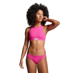 Bas De Maillot De Bain Hipster Pour Femmes PUMA Neon Pink -Kitesurf Boutique bas de maillot de bain hipster pour femmes puma neon pink 2