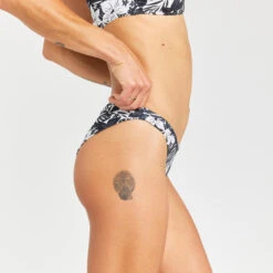 Bas De Maillot De Bain Tanga Femme - Lulu Borneo Noir -Kitesurf Boutique bas de maillot de bain tanga femme lulu borneo noir 2