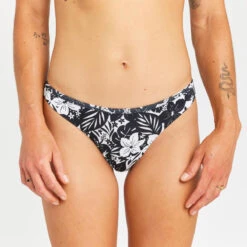 Bas De Maillot De Bain Tanga Femme - Lulu Borneo Noir -Kitesurf Boutique bas de maillot de bain tanga femme lulu borneo noir 3