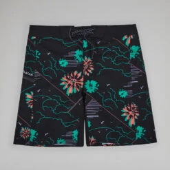 Boardshort Surf 500 19" PARADISE BLACK 13 Boardshort Surf 500 19" PARADISE BLACK -Kitesurf Boutique boardshort surf 500 19 paradise black 1