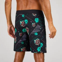 Boardshort Surf 500 19" PARADISE BLACK 16 Boardshort Surf 500 19" PARADISE BLACK -Kitesurf Boutique boardshort surf 500 19 paradise black 4
