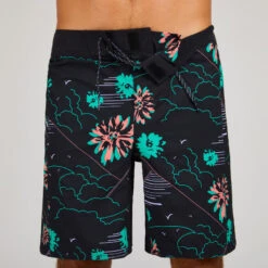 Boardshort Surf 500 19" PARADISE BLACK 17 Boardshort Surf 500 19" PARADISE BLACK -Kitesurf Boutique boardshort surf 500 19 paradise black 5