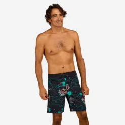 Boardshort Surf 500 19" PARADISE BLACK 20 Boardshort Surf 500 19" PARADISE BLACK -Kitesurf Boutique boardshort surf 500 19 paradise black 8