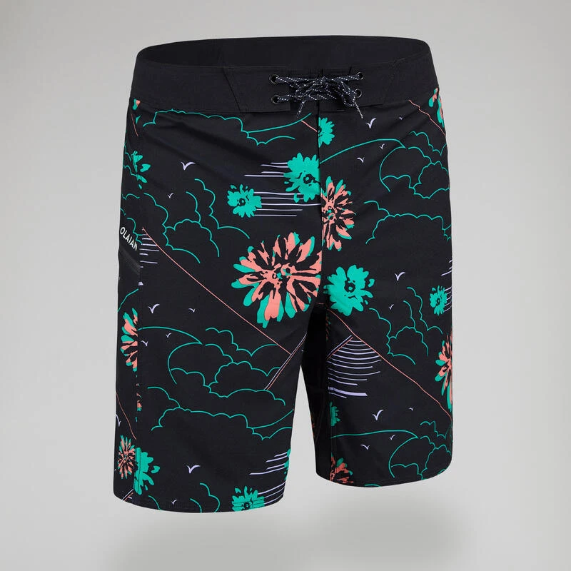 Boardshort Surf 500 19" PARADISE BLACK 3 Boardshort Surf 500 19" PARADISE BLACK