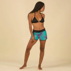 Boardshort Surf Femme TINI BLUR Avec Ceinture élastiquée Et Cordon De Serrage -Kitesurf Boutique boardshort surf femme tini blur avec ceinture elastiquee et cordon de serrage 4