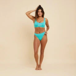 BRASSIERE AURELY TURQUOISE Avec Coques Amovibles -Kitesurf Boutique brassiere aurely turquoise avec coques amovibles 1
