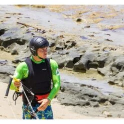 Casque De Protection Unisexe Kitesurf Et Sport Nautiques OCEAN DELPHN Noir -Kitesurf Boutique casque de protection unisexe kitesurf et sport nautiques ocean delphn noir 2