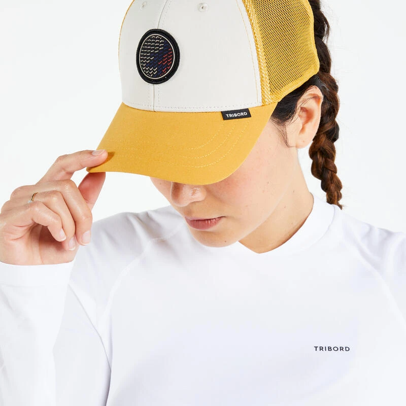 Tribord Casquette Bateau Sailing 500 Adulte Voile Beige Ocre 6 Tribord Casquette Bateau Sailing 500 Adulte Voile Beige Ocre – Image 4
