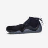 Chaussons Bas Surf 500 Néoprène 2mm Gris Noir -Kitesurf Boutique chaussons bas surf 500 neoprene 2mm gris noir