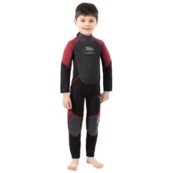 TRESPASS Combinaison De Plongée AMIGO 3MM Enfant (Bordeaux Chiné) -Kitesurf Boutique combinaison de plongee amigo 3mm enfant bordeaux chine 2