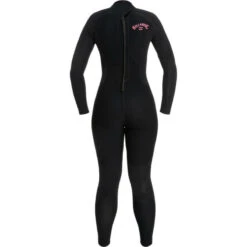 Billabong Combinaison De Surf 4/3mm Zip Dos - Noir - Launch - Femme -Kitesurf Boutique combinaison de surf 43mm zip dos noir launch femme 4