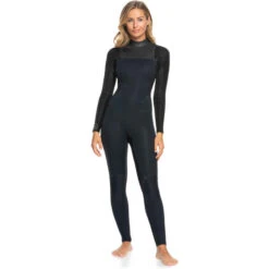 Roxy Combinaison De Surf Prologue 4/3mm GBS - Zip Au Dos - Noir Femmes -Kitesurf Boutique combinaison de surf prologue 43mm gbs zip au dos noir femmes 5