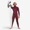 Combinaison Surf Néoprène 4/3 Mm Homme - 900 Bordeaux -Kitesurf Boutique combinaison surf neoprene 43 mm homme 900 bordeaux