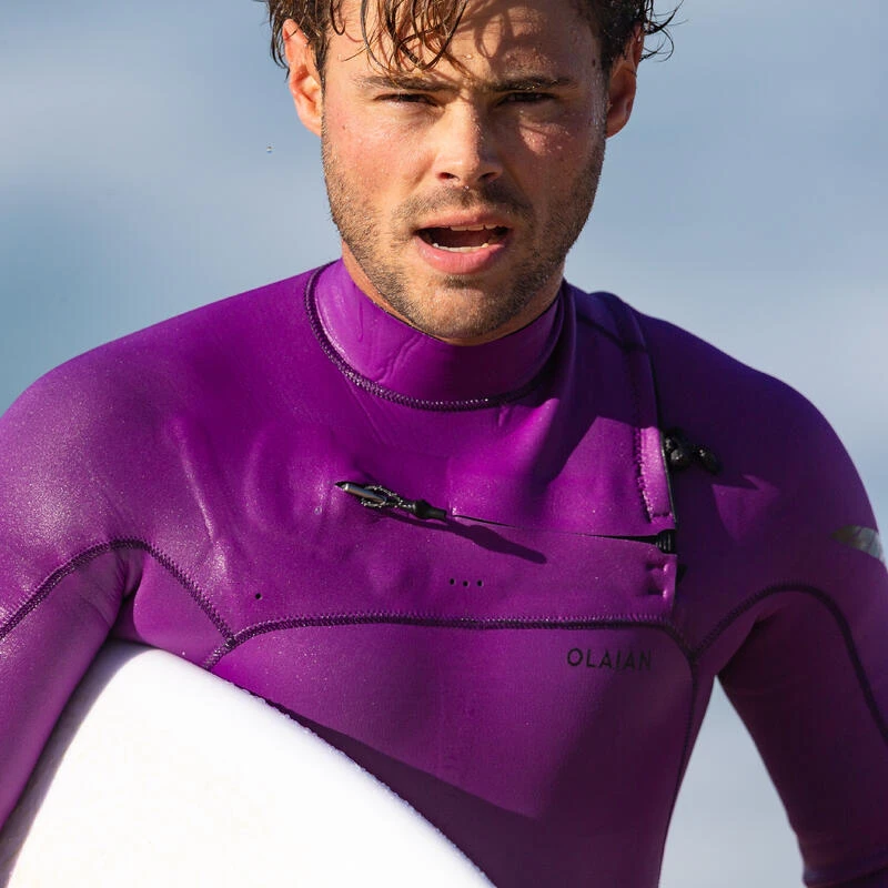 Combinaison Surf Néoprène 4/3 Mm Homme - 900 Fuchsia 5 Combinaison Surf Néoprène 4/3 Mm Homme - 900 Fuchsia – Image 3