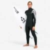Combinaison Surf Néoprène 4/3 Mm Homme - 900 Team Rider Noir -Kitesurf Boutique combinaison surf neoprene 43 mm homme 900 team rider noir