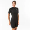 Combinaison Surf Shorty 100 Néoprène 1,5mm Femme Noire -Kitesurf Boutique combinaison surf shorty 100 neoprene 15mm femme noire