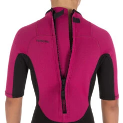 Tribord Combinaison Surf Shorty 100 Néoprène Enfant Violet -Kitesurf Boutique combinaison surf shorty 100 neoprene enfant violet 2