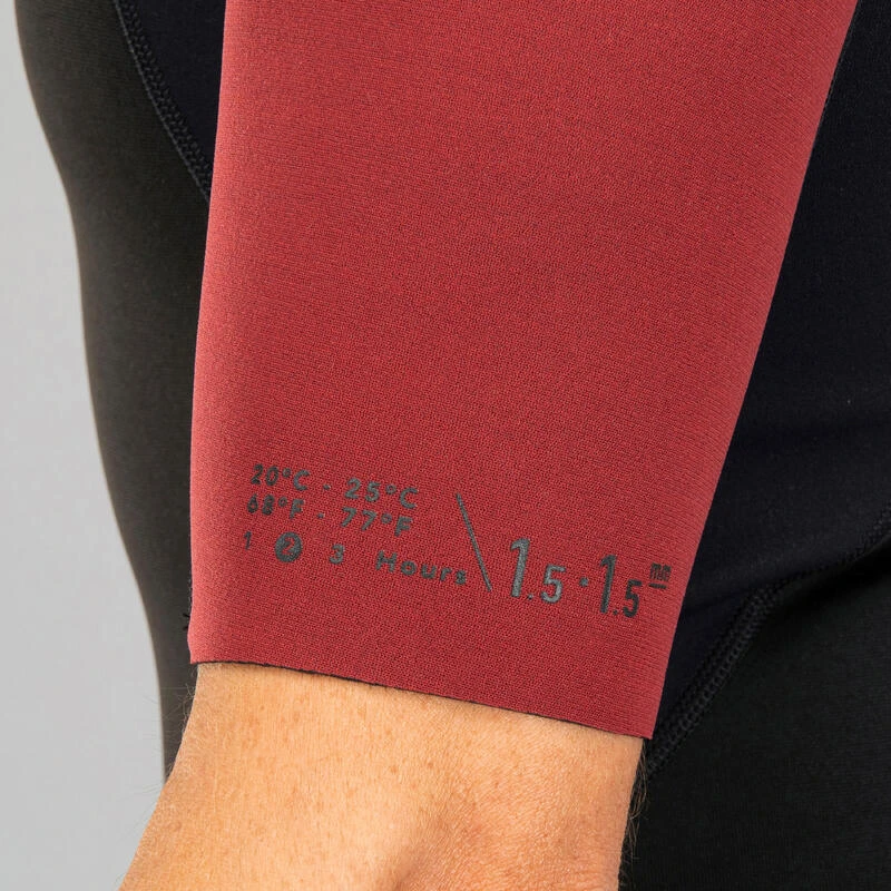 Combinaison Surf Shorty 500 Stretch Néoprène 1,5 Mm Homme Bdx 4 Combinaison Surf Shorty 500 Stretch Néoprène 1,5 Mm Homme Bdx – Image 2