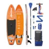Ensemble De Planche à Pagaie Gonflable Aquaplanet BOLT 9'4" - Corail -Kitesurf Boutique ensemble de planche a pagaie gonflable aquaplanet bolt 94 corail