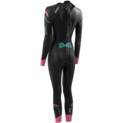 Zone3 Femmes Agile Swim Combinaison Néoprène - Black / Pink / Turquoise -Kitesurf Boutique femmes agile swim combinaison neoprene black pink turquoise 1