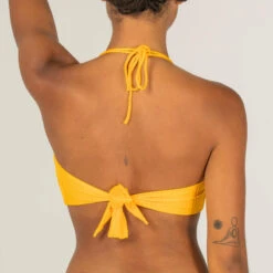 HAUT DE MAILLOT DE BAIN BANDEAU LAURA JAUNE AVEC COQUES AMOVIBLES -Kitesurf Boutique haut de maillot de bain bandeau laura jaune avec coques amovibles 6