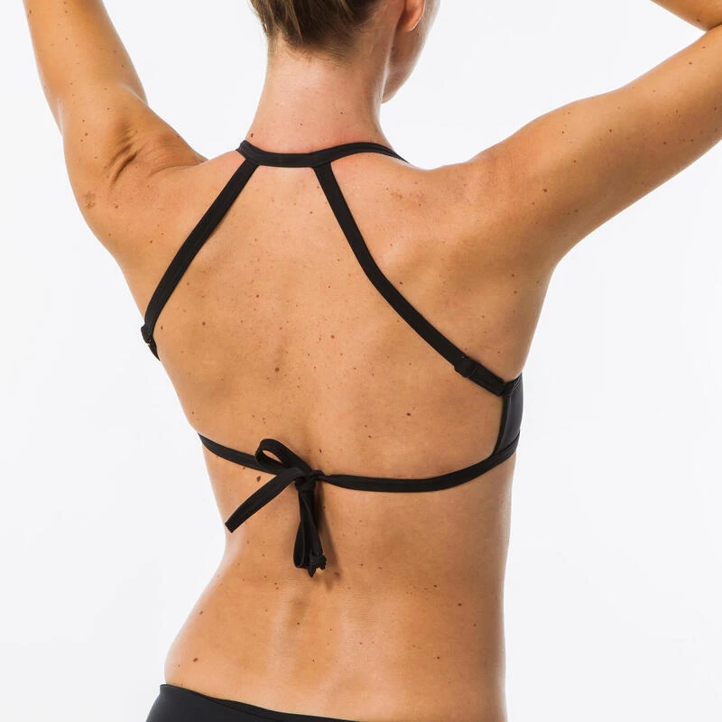 Haut De Maillot De Bain BRASSIERE CARO NOIRE Avec Dos Structuré Et Réglable 4 Haut De Maillot De Bain BRASSIERE CARO NOIRE Avec Dos Structuré Et Réglable – Image 2