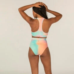 Haut De Maillot De Bain Femme Brassière De Surf ANA BLUR PINK -Kitesurf Boutique haut de maillot de bain femme brassiere de surf ana blur pink 2