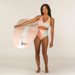 Haut De Maillot De Bain Femme Brassière De Surf ANA BLUR PINK -Kitesurf Boutique haut de maillot de bain femme brassiere de surf ana blur pink 5