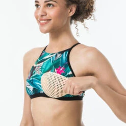 Haut De Maillot De Bain Femme Brassière Surf ANDREA PAGI Avec Coques Hydrophobes -Kitesurf Boutique haut de maillot de bain femme brassiere surf andrea pagi avec coques hydrophobes 4