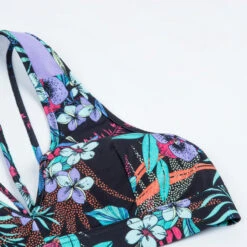 Haut De Maillot De Bain Fille - 900 Lily Violet Turquoise -Kitesurf Boutique haut de maillot de bain fille 900 lily violet turquoise 3