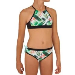 HAUT DE MAILLOT DE BAIN SURF FILLE BRASSIERE VERT BAHA 900 -Kitesurf Boutique haut de maillot de bain surf fille brassiere vert baha 900 2