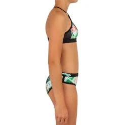 HAUT DE MAILLOT DE BAIN SURF FILLE BRASSIERE VERT BAHA 900 -Kitesurf Boutique haut de maillot de bain surf fille brassiere vert baha 900 4