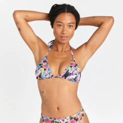 Haut De Maillot De Bain Triangle Femme - Mae Bibi Rose -Kitesurf Boutique haut de maillot de bain triangle femme mae bibi rose 2