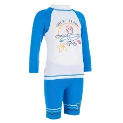 KIT Anti-UV 3 Pièces Bébé Surf Bleu -Kitesurf Boutique kit anti uv 3 pieces bebe surf bleu 5