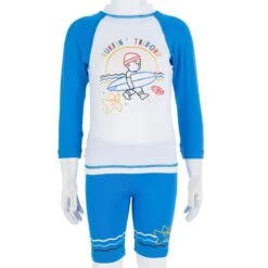 KIT Anti-UV 3 Pièces Bébé Surf Bleu -Kitesurf Boutique kit anti uv 3 pieces bebe surf bleu 6