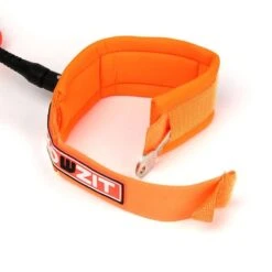 LEASH DE WINGFOIL HOWZIT COIL ORANGE POIGNET 4' -Kitesurf Boutique leash de wingfoil howzit coil orange poignet 4 5