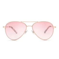 Lunettes De Soleil Aviateur Acier Inox Surf Homme Et Femme San Siro Pêche Rosé -Kitesurf Boutique lunettes de soleil aviateur acier inox surf homme et femme san siro peche rose 1