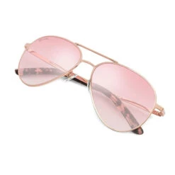 Lunettes De Soleil Aviateur Acier Inox Surf Homme Et Femme San Siro Pêche Rosé -Kitesurf Boutique lunettes de soleil aviateur acier inox surf homme et femme san siro peche rose 2