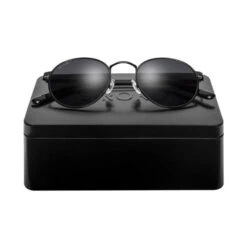 Lunettes De Soleil Rondes Acier Inox Surf Homme Et Femme The Tube Noir