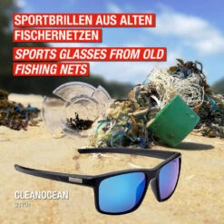 Lunettes De Sport Cleanocean 1 Gris Mat 5 Lunettes De Sport Cleanocean 1 Gris Mat -Kitesurf Boutique lunettes de sport cleanocean 1 gris mat 1